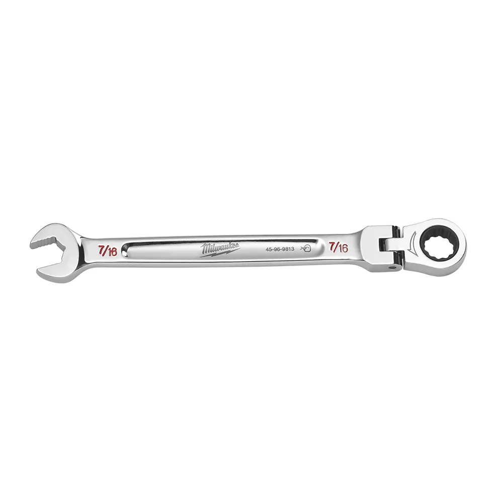 MILWAUKEE7/16" AF R/OE Flex Head Ratcheting Spanner 45969813