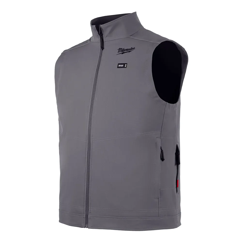 MILWAUKEE 12V TOUGHSHELL Heated Vest Grey Skin M12HVGREY10