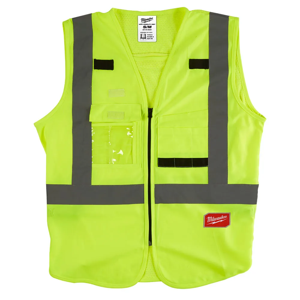 MILWAUKEE High Visibility Yellow Safety Vest 48735021