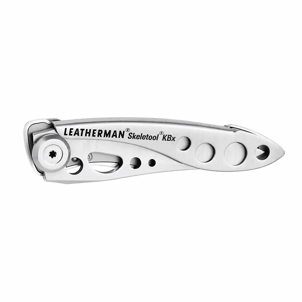 LEATHERMAN Skeletool KBx Folding Pocket Knife with Clip 420HC S/S Combo Blade YL832382