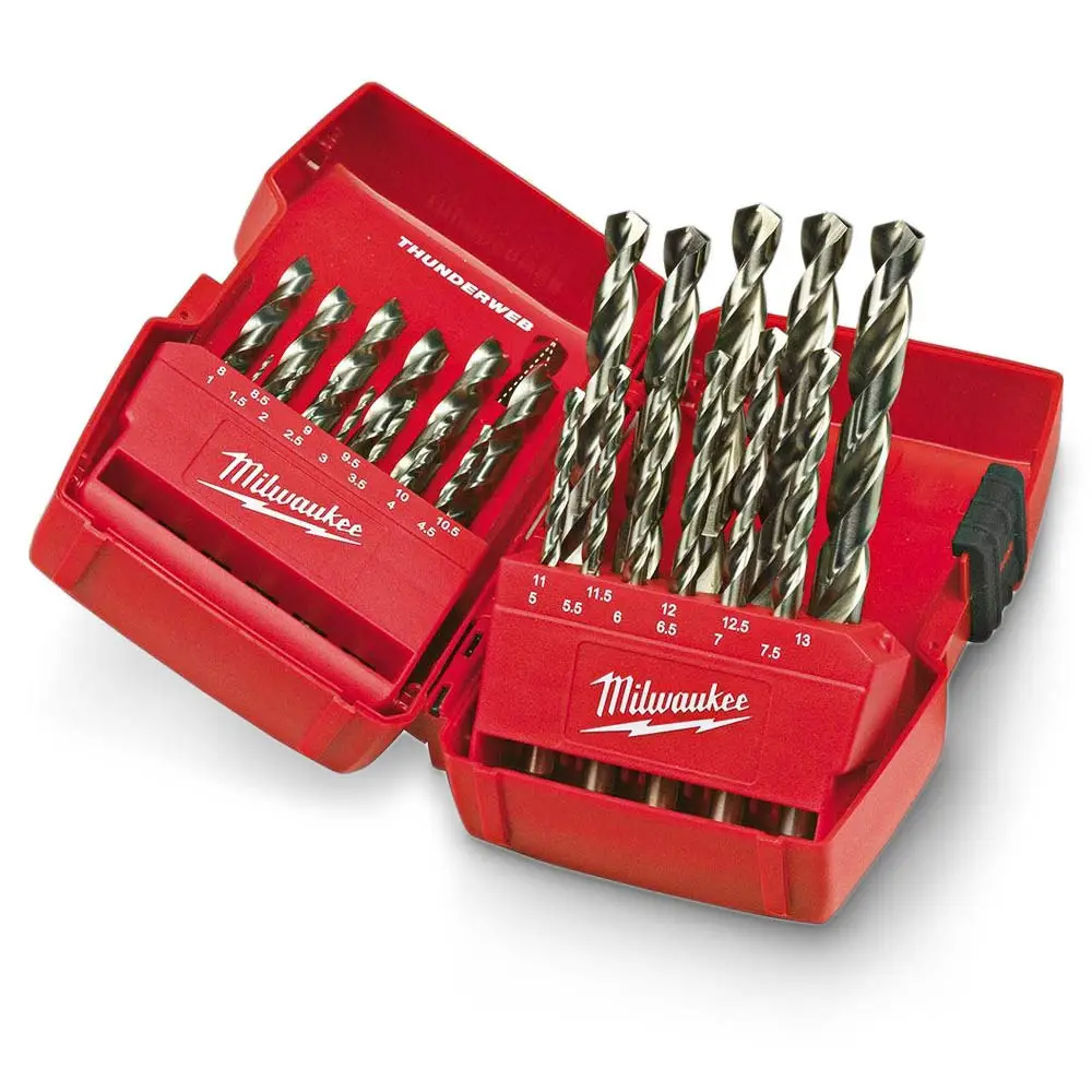 MILWAUKEE THUNDERWEB 25 Piece HSS Metal Drill Bit Set 4932352376