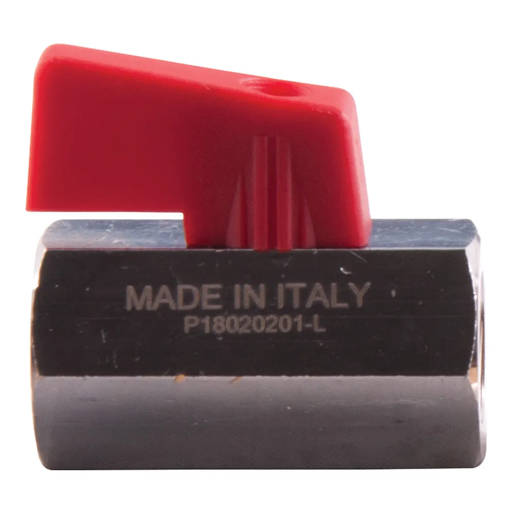 SONSBEEK VALVE MINI BALL 1/4inch BSP FEMALE-FEMALE, BRASS