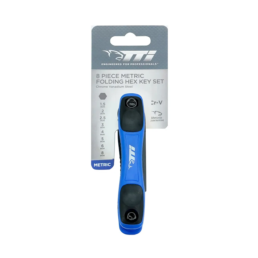 TTI 8 Piece Metric Folding Hex Key Set TTIHKFOLDM8