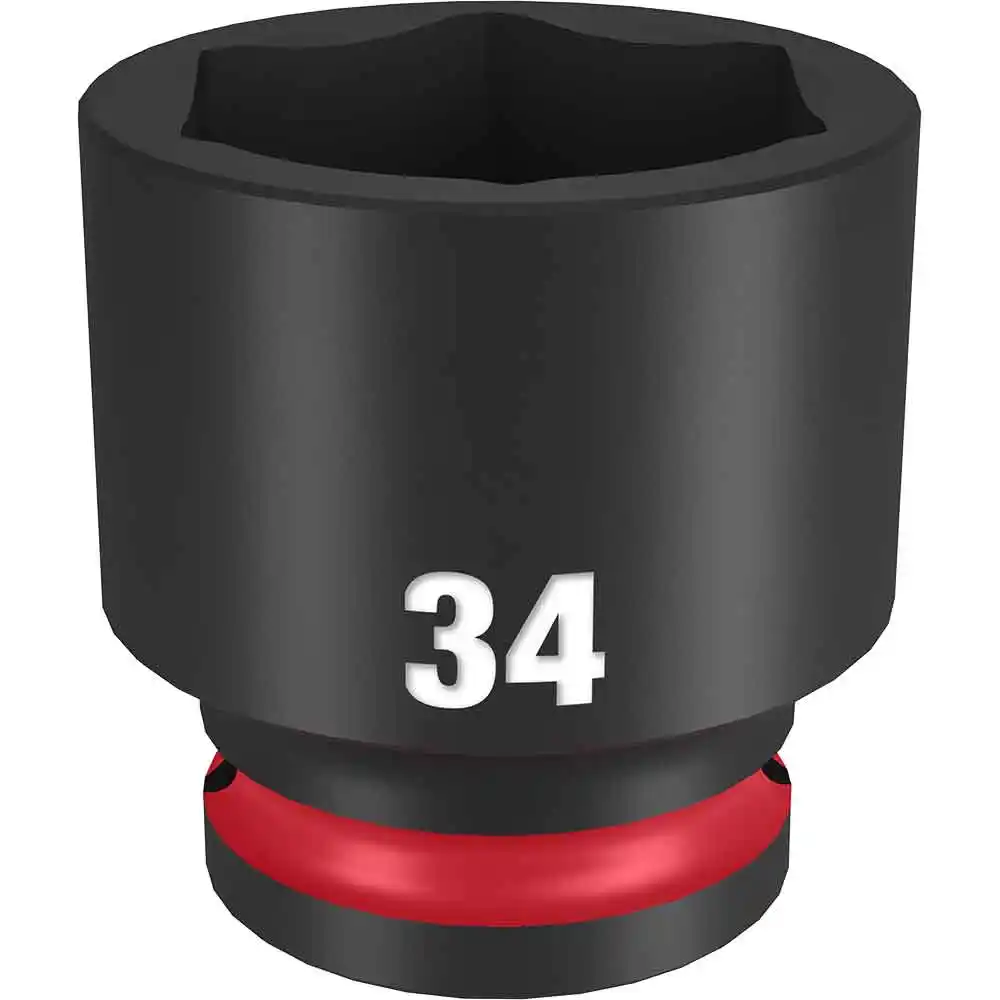 MILWAUKEE SHOCKWAVE 1/2" Drive 34mm Standard 6 Point Impact Socket 49666266