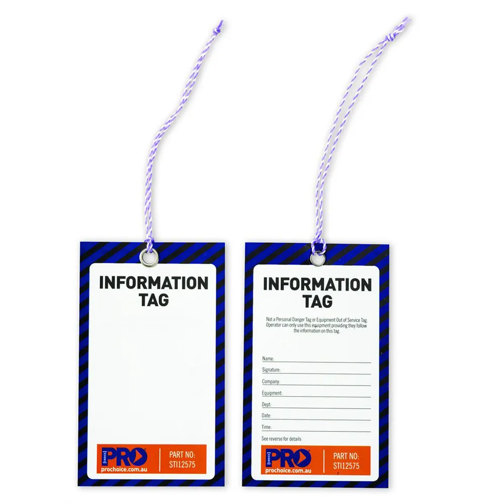 PROCHOICE Safety Tag Information 100Pk