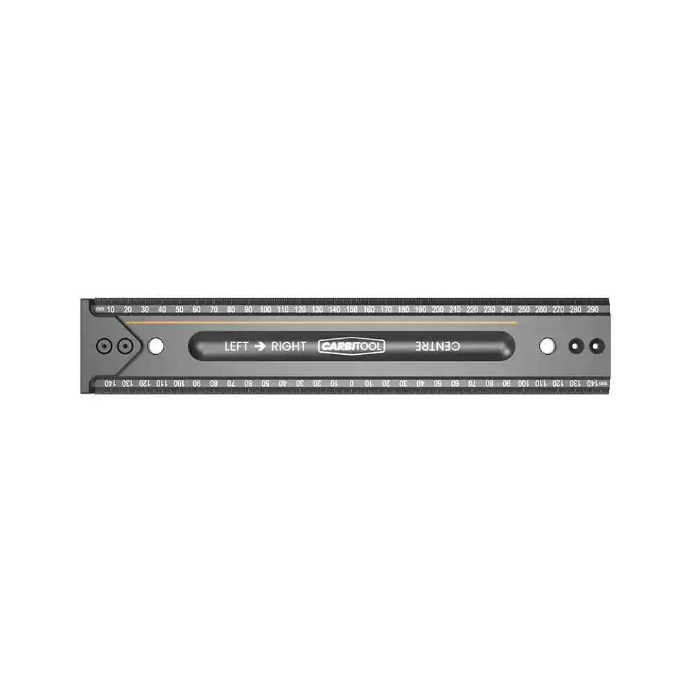 CARBITOOL 300mm Woodworking Precision Hook Stop Ruler CBMHH0300