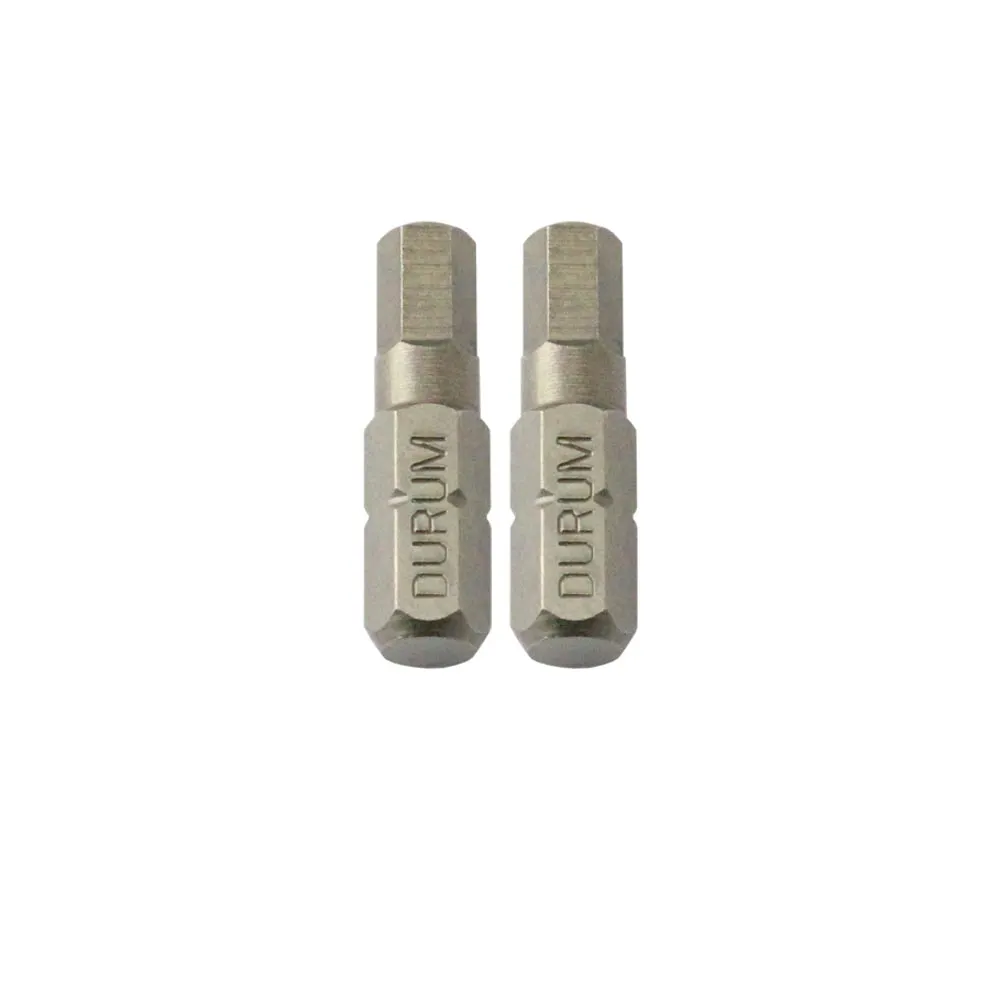 DURUM 5 x 25mm Internal Hex Insert Screwdriver Bit - 2 Piece