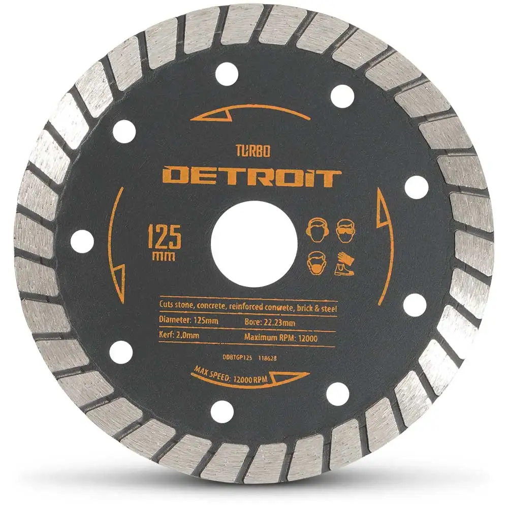 DETROIT 125mm Turbo Diamond Blade for General Purpose Cutting