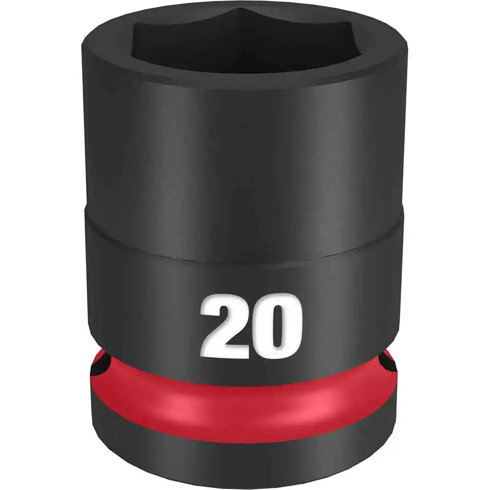MILWAUKEE SHOCKWAVE 1/2" Drive 20mm Standard 6 Point Impact Socket 49666252
