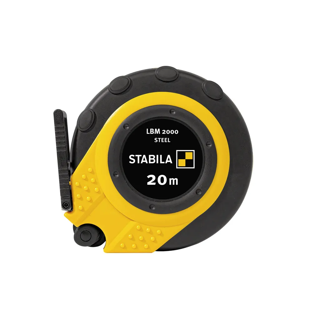 STABILA 20m x 13mm LBM 2000 Closed Case Steel Blade Tape Measure w/ Metric Scale Universal Hook 19658