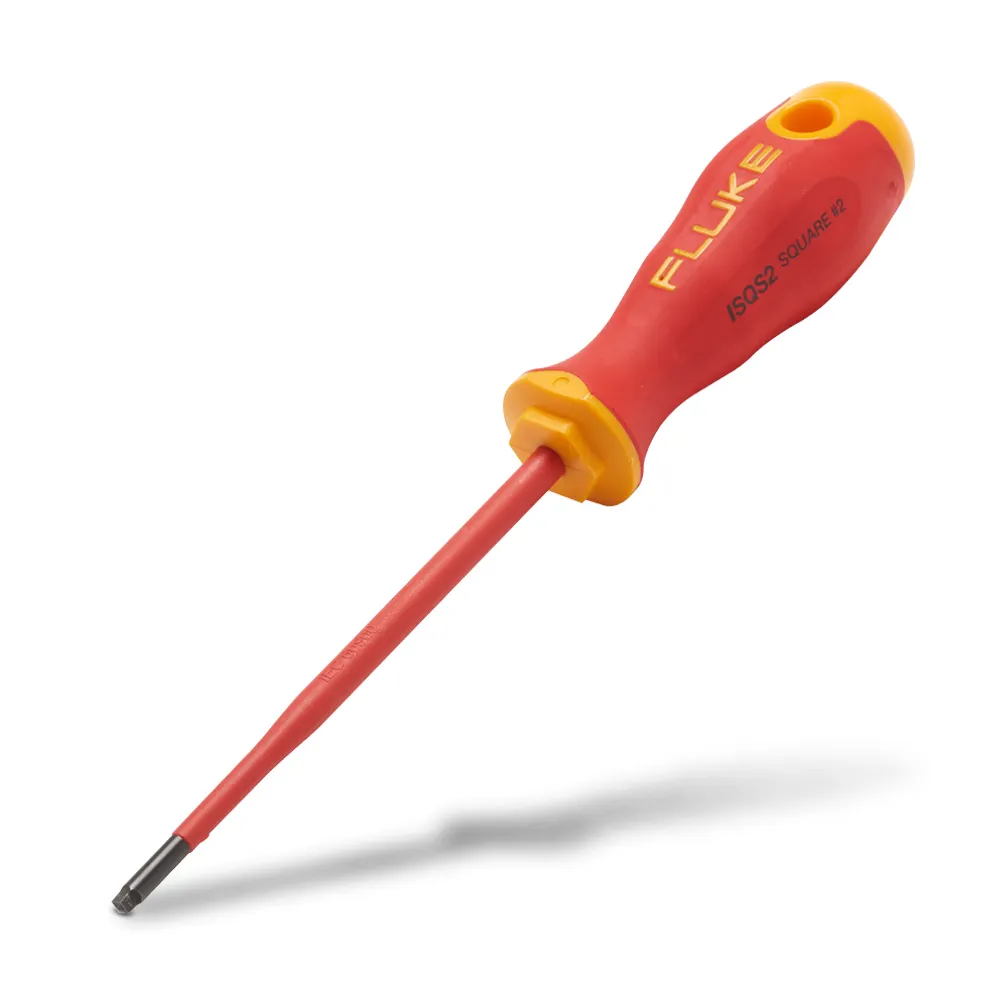 FLUKE 125mm 1000v Insulated Squared Screwdriver #2 FLUISQS2