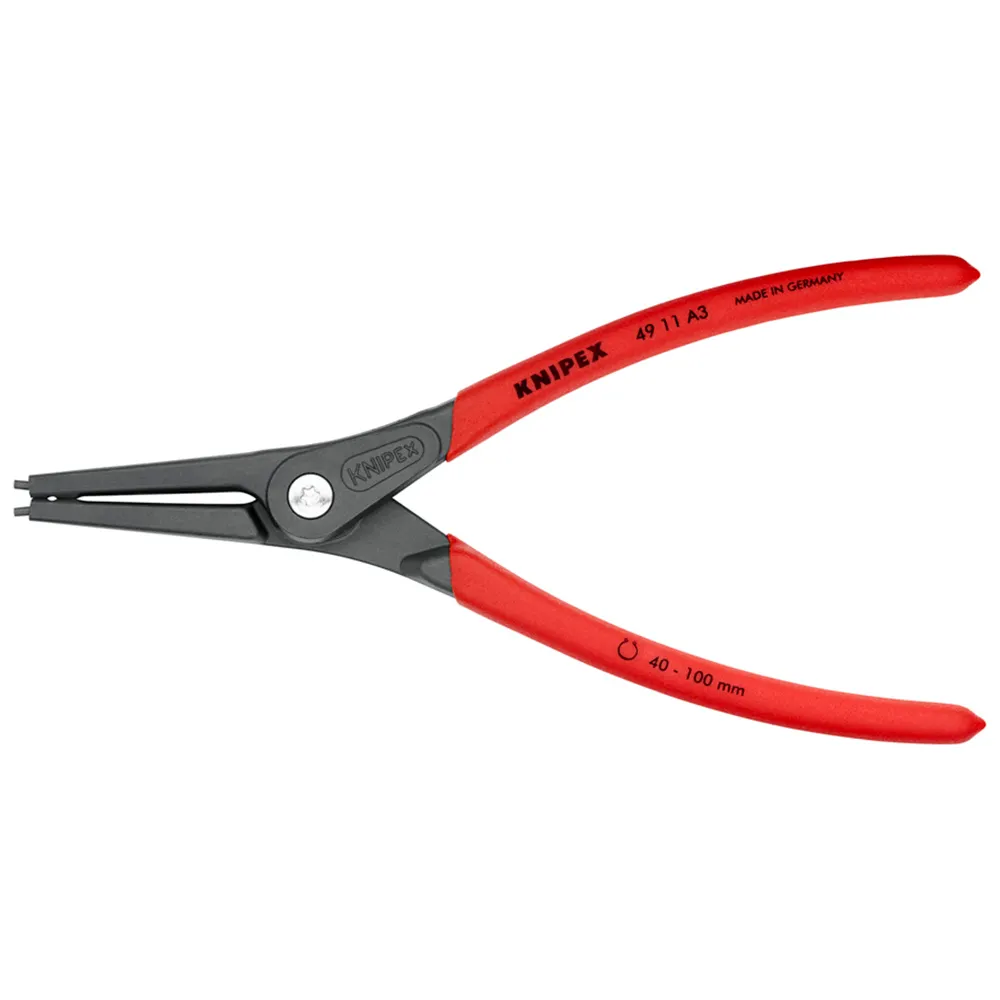 KNIPEX 225mm Precision External Circlip Plier 4911A3SB