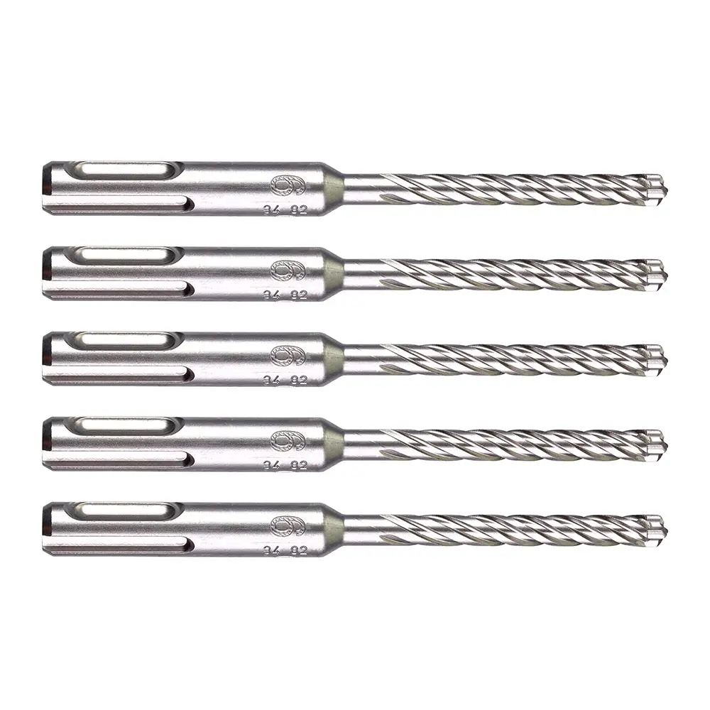 MILWAUKEE 6 x 115mm SDS Plus 4-Cutter TCT Masonry Drill Bit - 5 Piece 4932478530