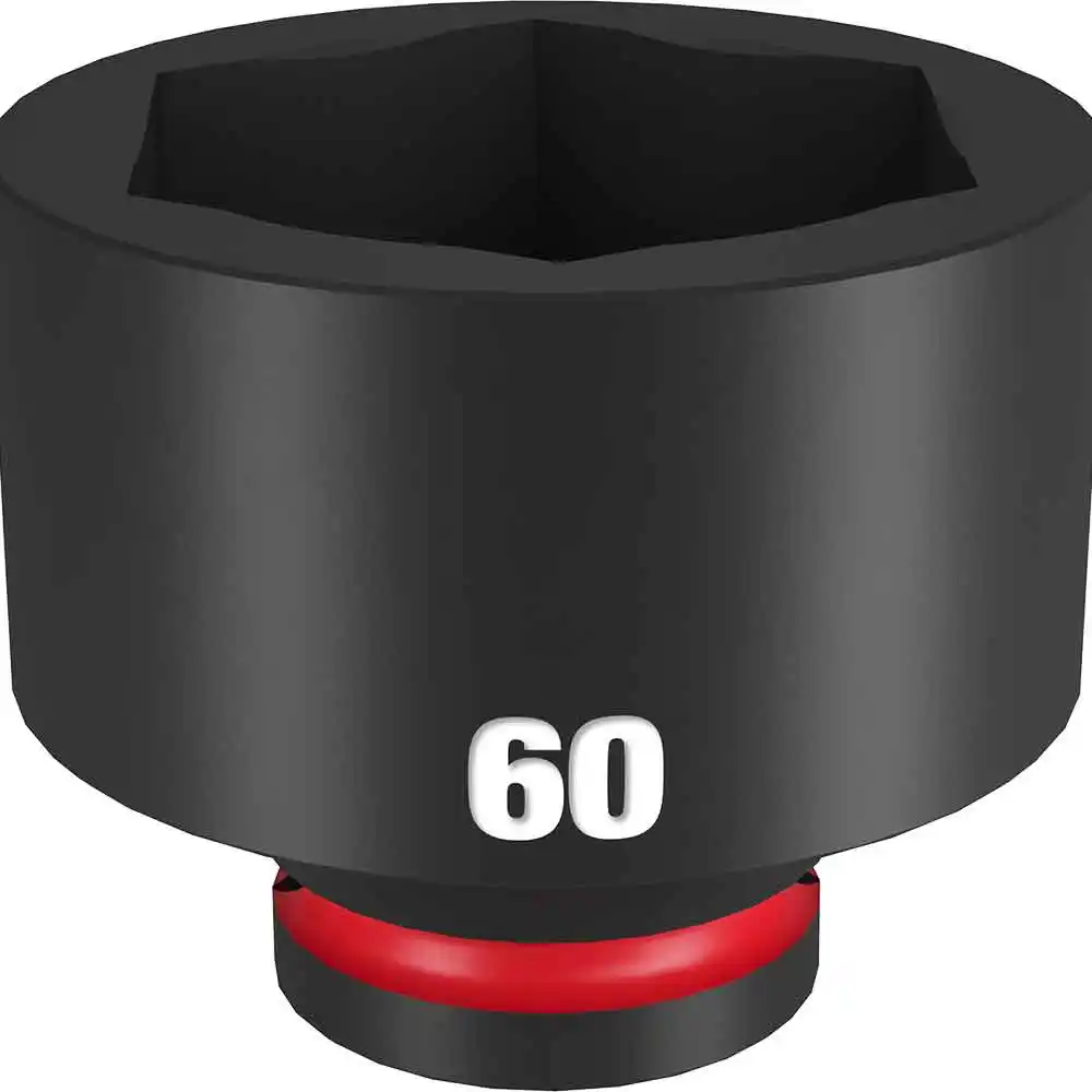 MILWAUKEE SHOCKWAVE 3/4inch Drive 60mm Standard 6 Point Impact Socket 49666392
