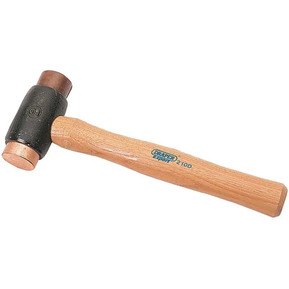DRAPER 1.1kg Copper/Rawhide Wood Handle Hammer 20088