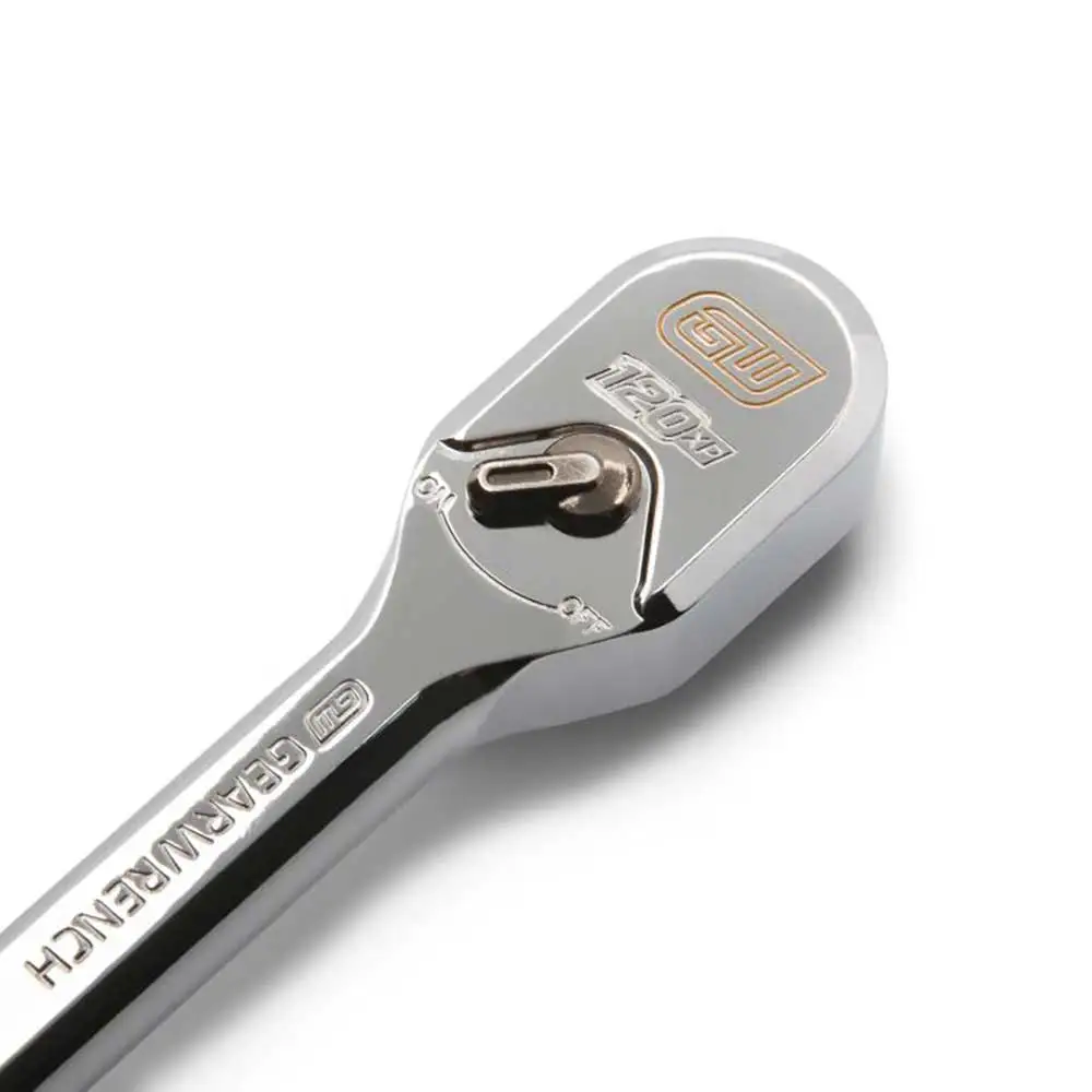 GEARWRENCH 3/8inch Drive 120XP Full Polish Chrome Teardrop Ratchet 81211XP