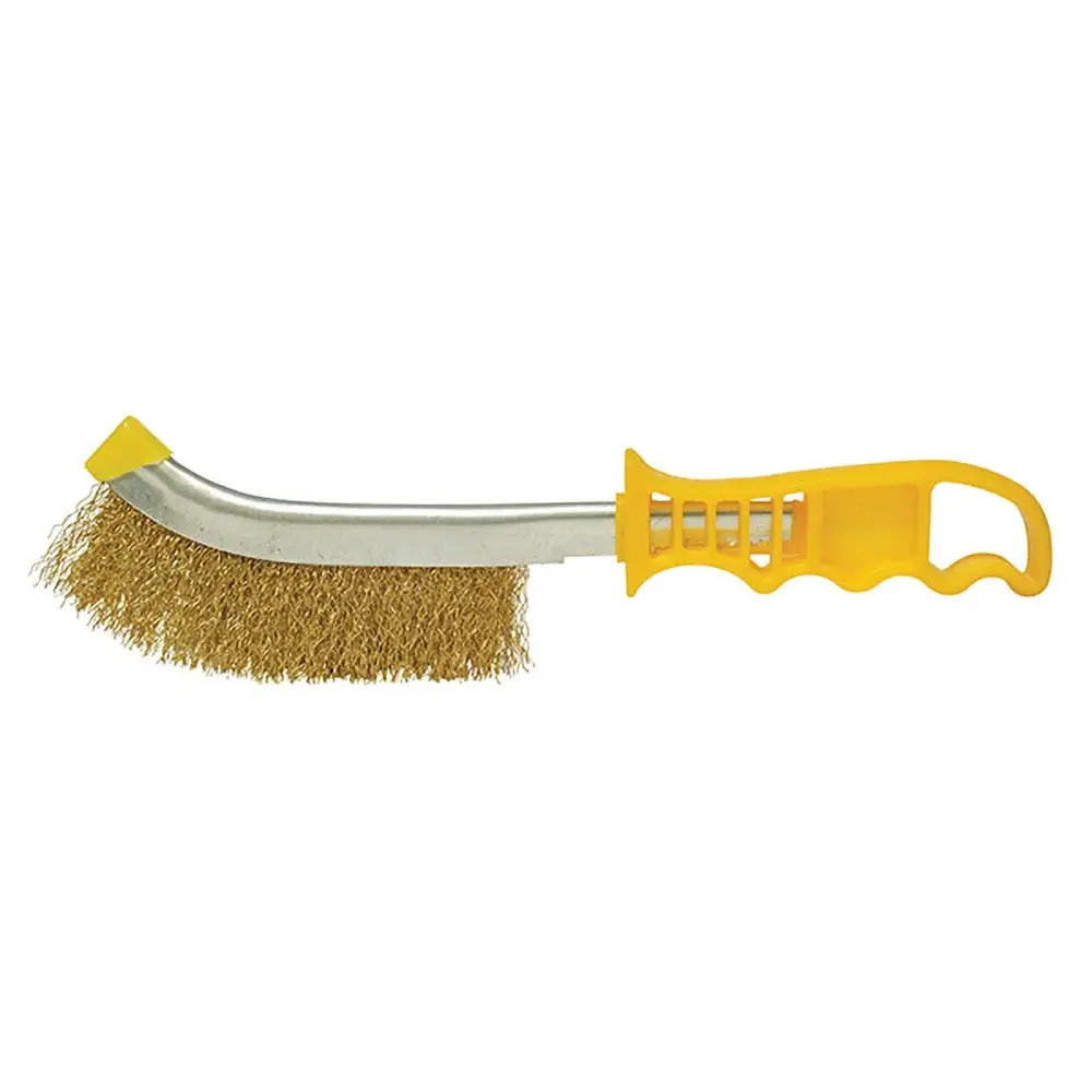 ITM Brass Hand Wire Scratch Brush w/ Plastic Handle TM7040-003