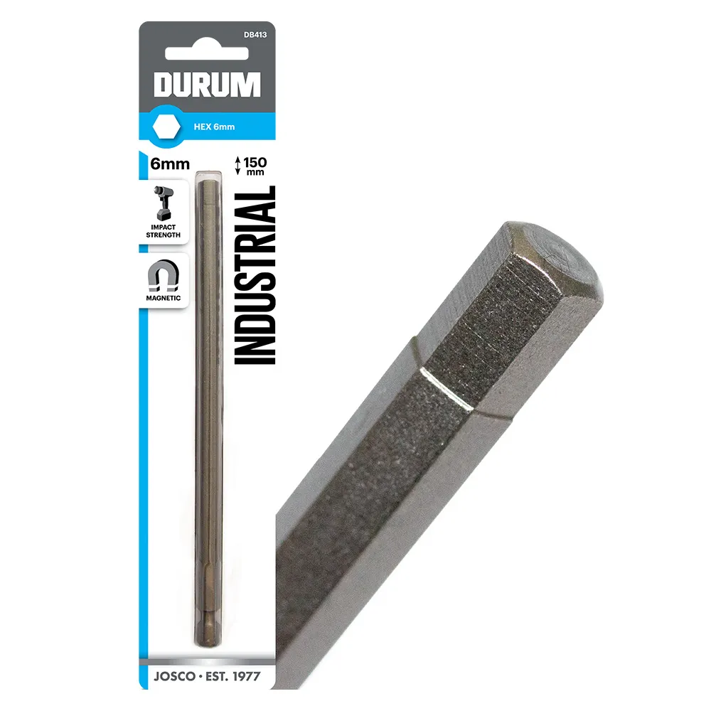 DURUM 6 x 150mm Internal Hex Power Screwdriver Bit