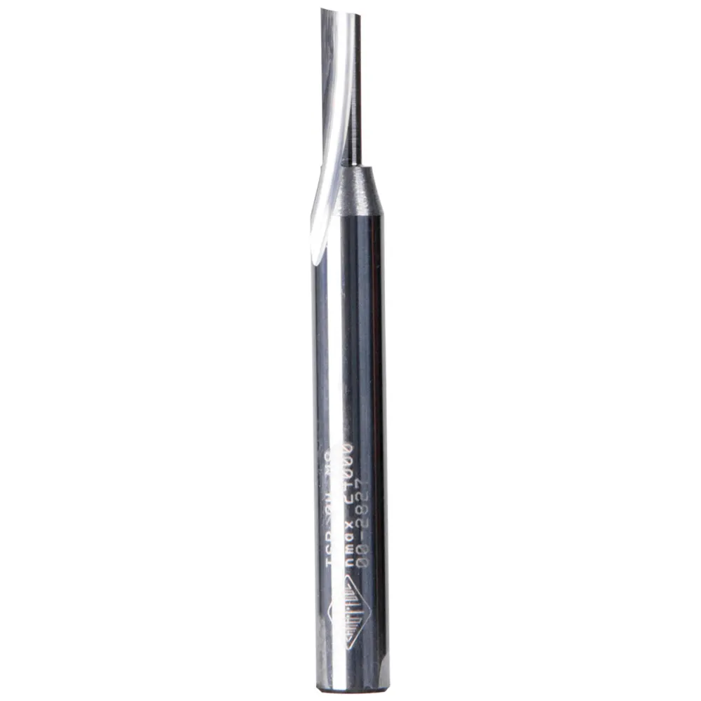 CARBITOOL 5/32inch TC Straight Router Bit for Aluminium & Soft Plastics - 1/4inch Shank TSP 04 MS