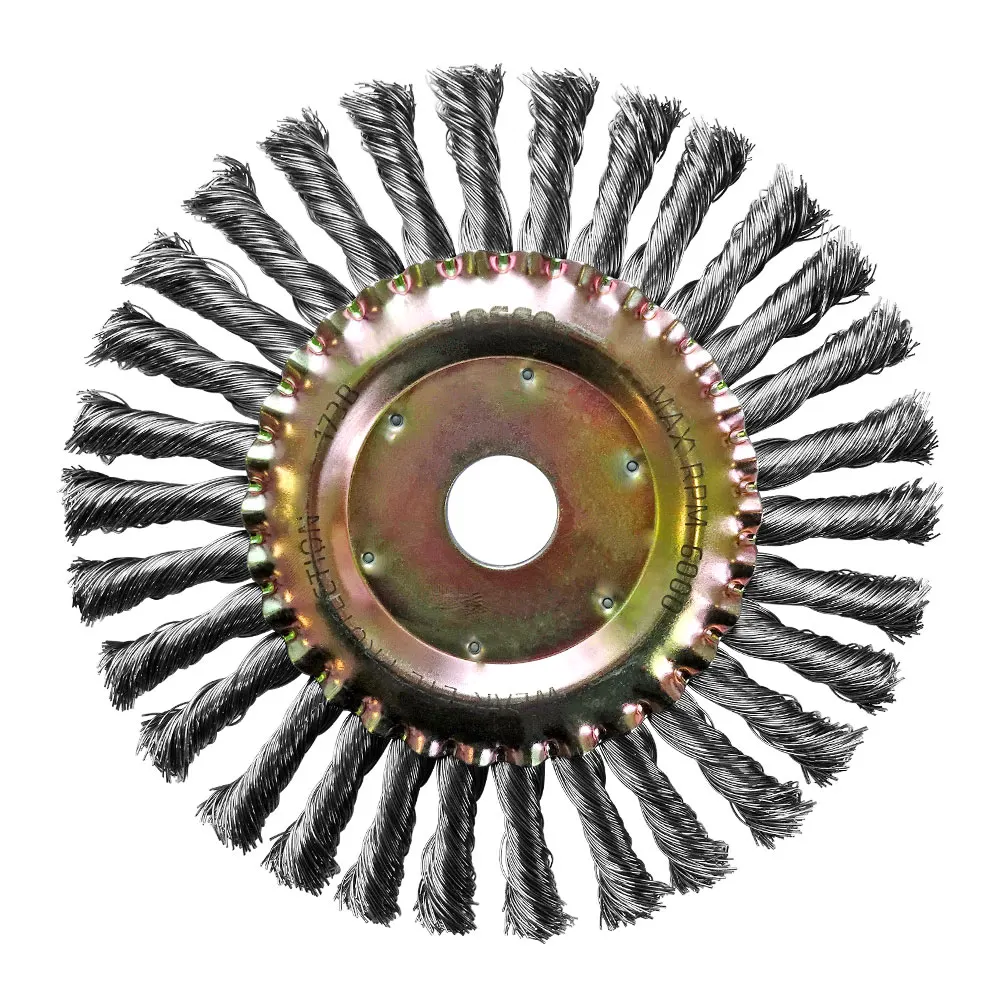 JOSCO Brush Wheel TK30 125mm 1-Row Multi Bore 0.50mm Wire Diameter JTW125