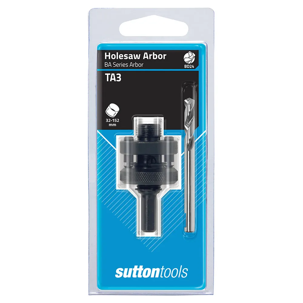 SUTTON 32-152mm 5/8-UNF TA3 Arbor Holesaw & Pilot H112TA3