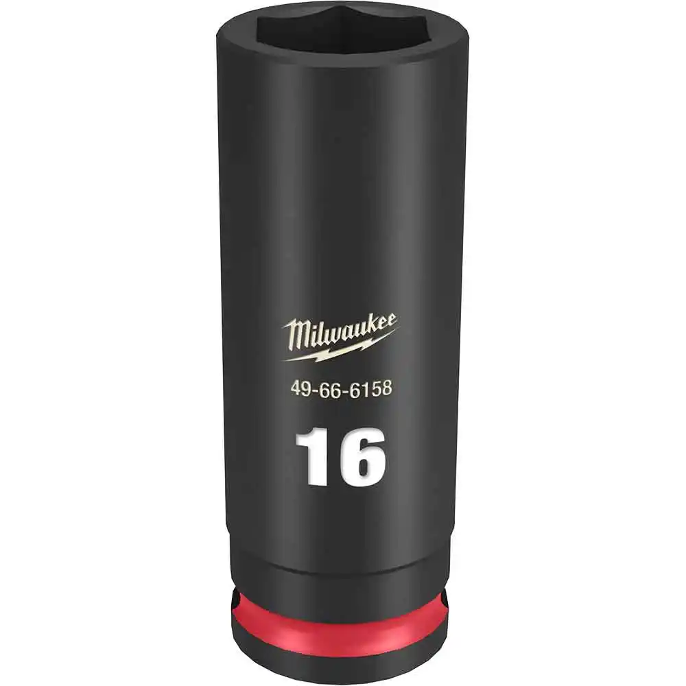 MILWAUKEE SHOCKWAVE 3/8" Drive 16mm Deep 6 Point Impact Socket 49666158