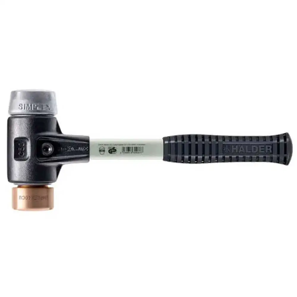 HALDER 30mm 460g Copper Mallet Copper/Soft Metal Wood Handle 3749.03