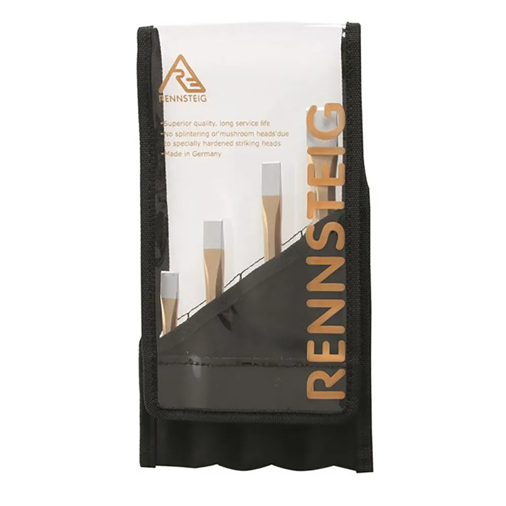 RENNSTEIG 4 Piece Flat Cold Chisel Set RCS4