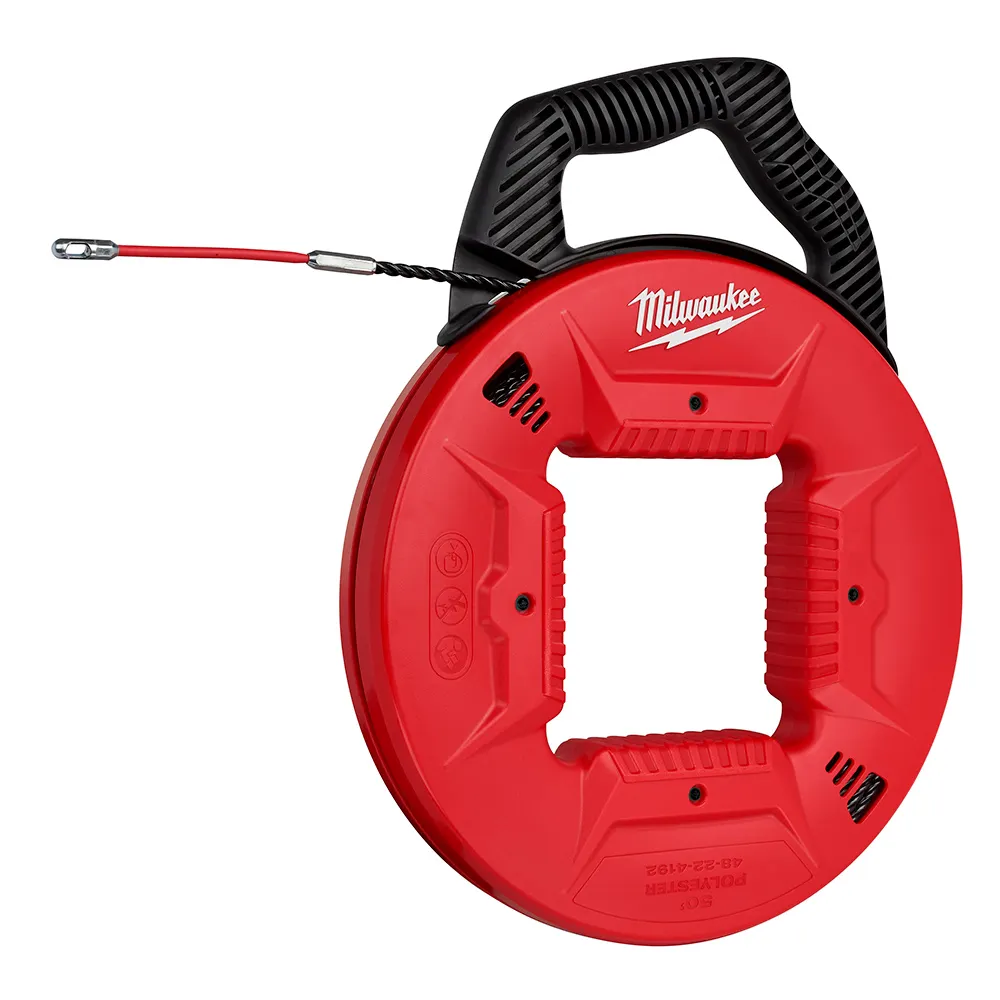 MILWAUKEE 15m/50ft Polyester Fish Tape Metal Leader 48224192