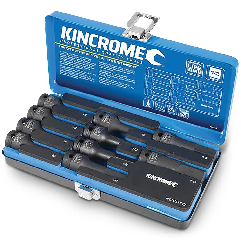 KINCROME 1/2inch Drive Metric Inhex Socket Set - 10 Piece K28210