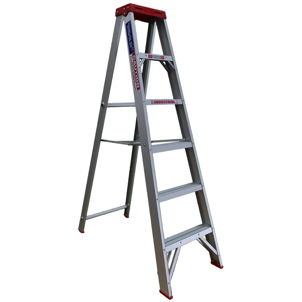 INDALEX 135kg Trade 1.8m Single Sided Aluminium Step Ladder TRDS6