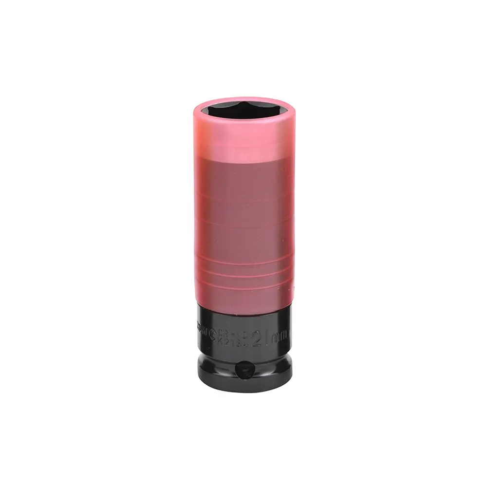 KINCROME 1Inch Drive 21mm Wheel Impact Socket - Red K2184