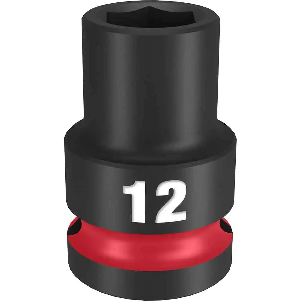 MILWAUKEE SHOCKWAVE 1/2" Drive 12mm Standard 6 Point Impact Socket 49666244