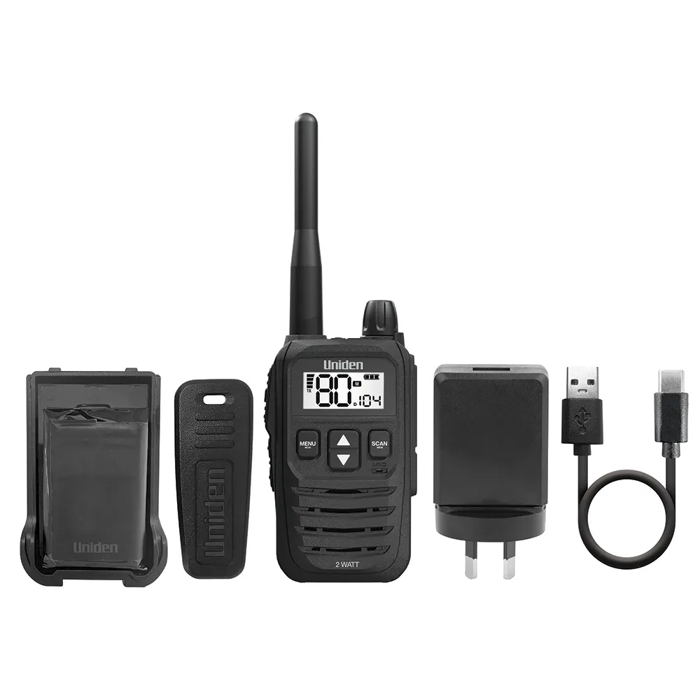 UNIDEN 2 Watt UHF Handheld 2-Way Radio UH825