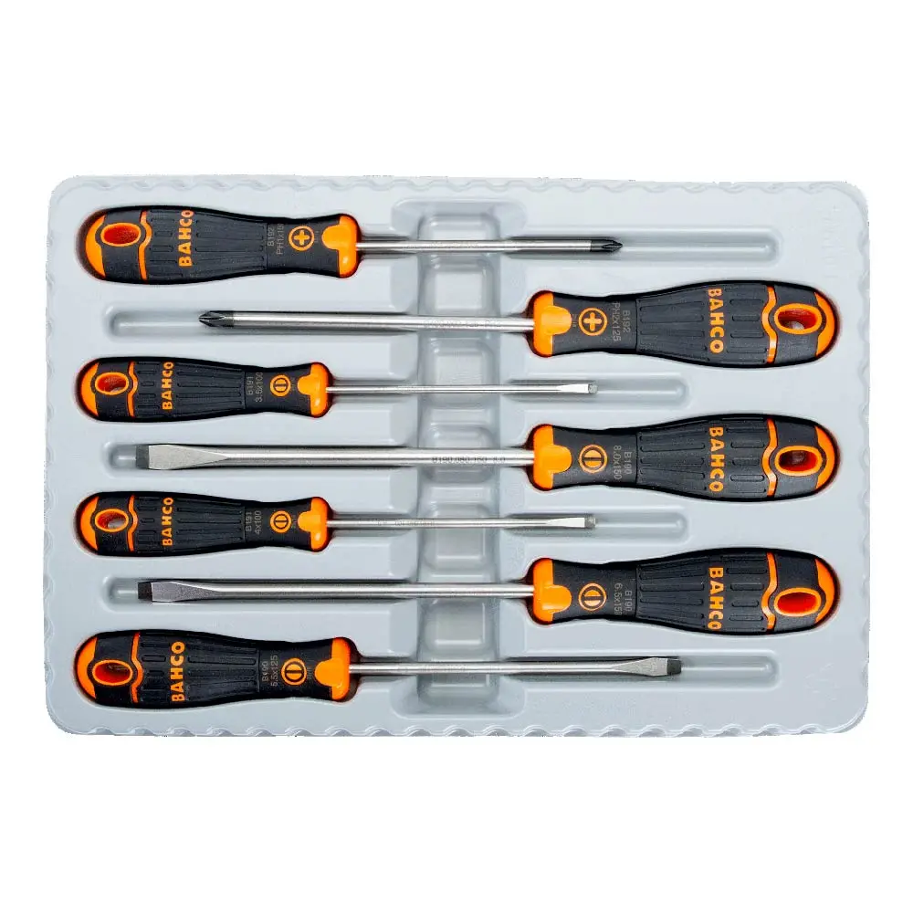 BAHCO 7 Piece Slotted/Phillips Screwdriver Set B219017
