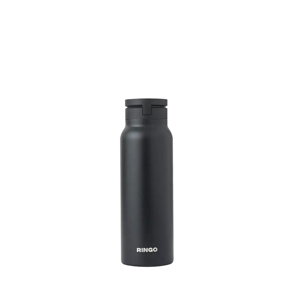 RINGO 710ml (24oz) Water Bottle - with Magnetic Phone Mount - Black B2BK24LSC1