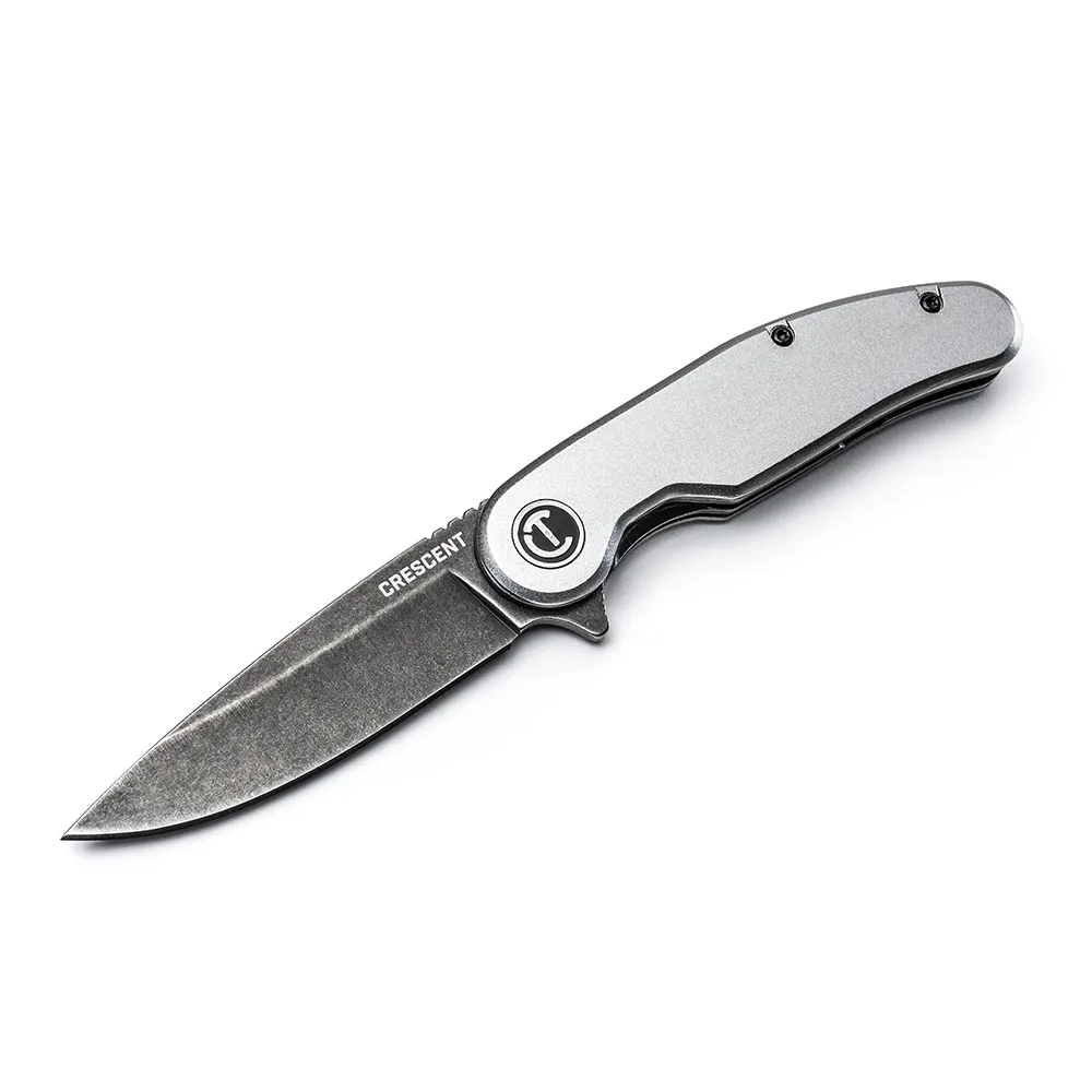 CRESCENT 82mm/3-1/4inch Drop Point Aluminium Handle Pocket Knife CPK325A