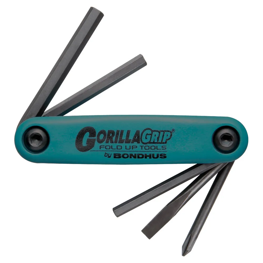 Bondhus Multi Gorillagrip Fold Up Screwdriver Set - 5 Piece BD12540