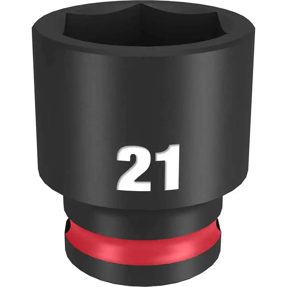 MILWAUKEE SHOCKWAVE 3/8" Drive 21mm Standard 6 Point Impact Socket 49666144