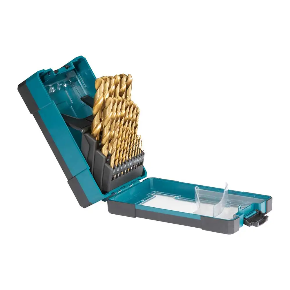 MAKITA 1-13mm HSS-Tin Economy Drill Bit Set - 25 Piece D72235