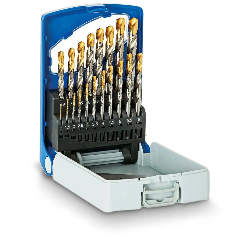 P&N WORKSHOP 1-10mm Metric HSS-TiN Jobber Drill Bit Set - 19 Piece 150B0WS2M