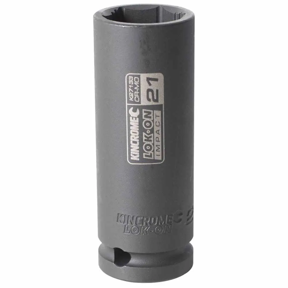 KINCROME LOK-ON 21mm 1/2" Drive Deep Impact Socket K27133
