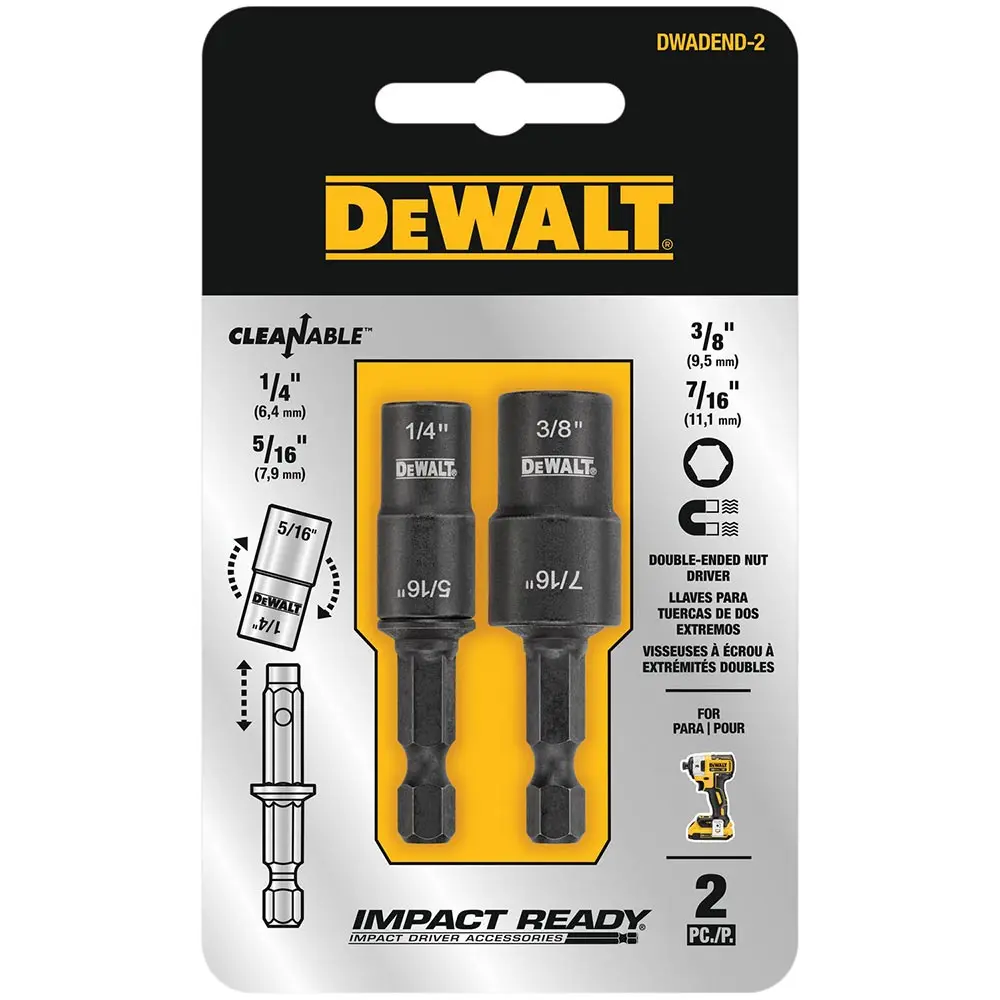 DEWALT D-Ended Magnetic Nut Driver - 2 Piece DWADEND-2