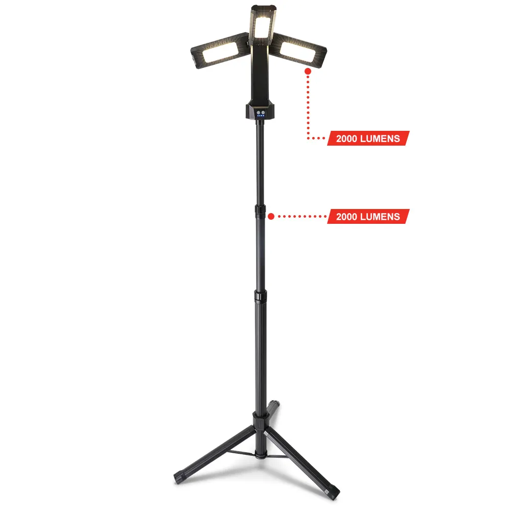 DETROIT 2000 Lumen Tripod Light with 1.8m Stand DET20WLED-PR