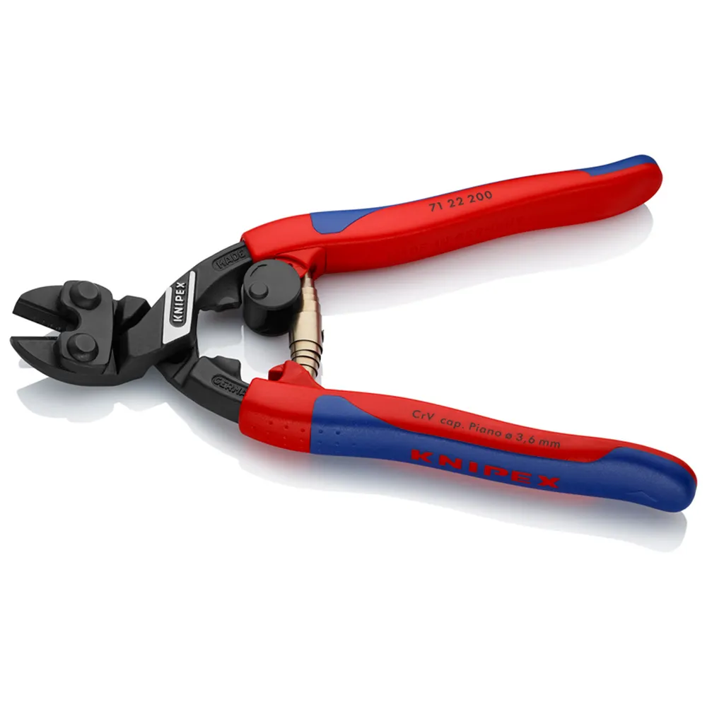 KNIPEX 200mm Mini Angled Bolt Cutter 7122200SB
