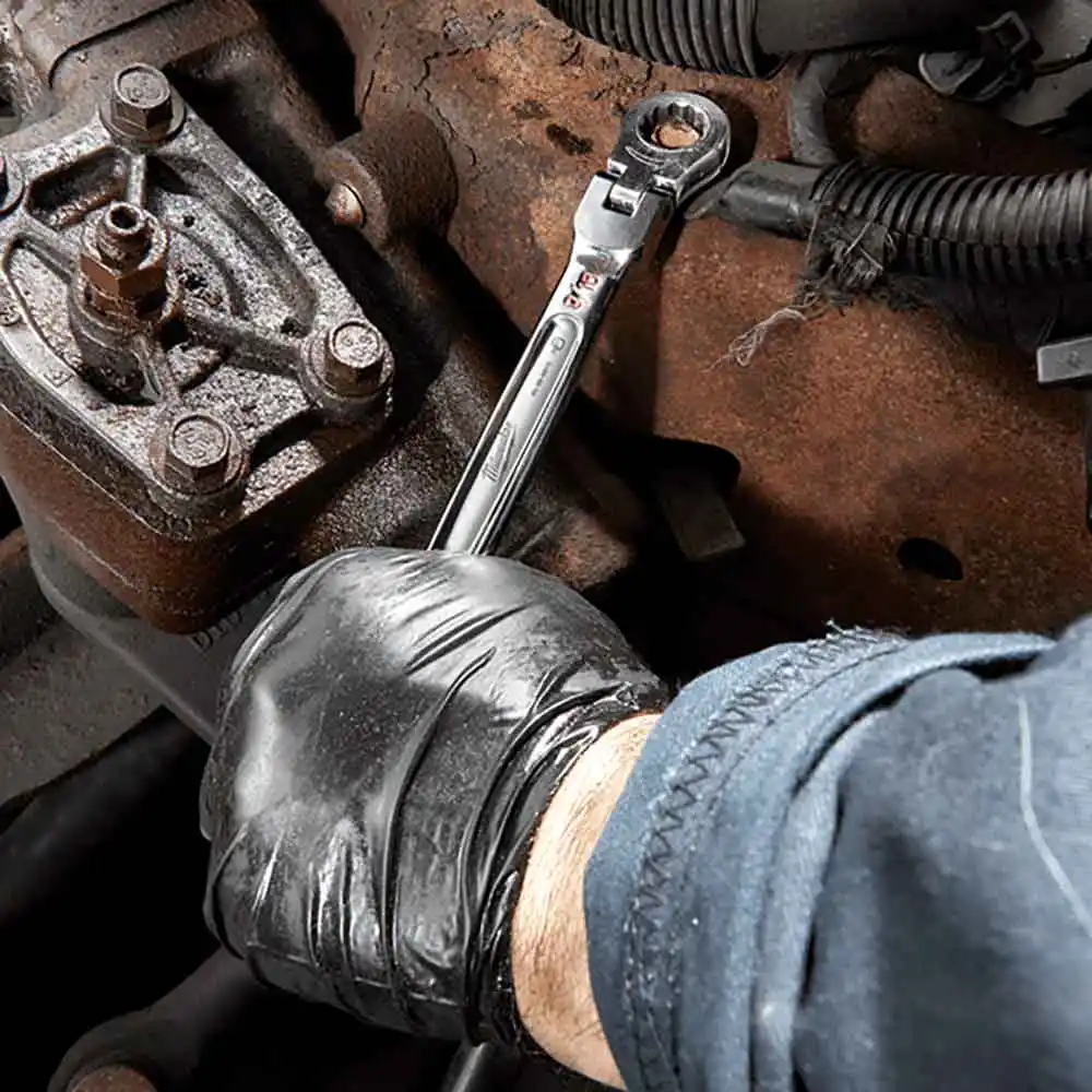 MILWAUKEE9/16" AF R/OE Flex Head Ratcheting Spanner 45969815