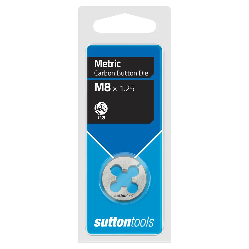 SUTTON M8.0 x 1.25 1inch OD Button Die M4000800