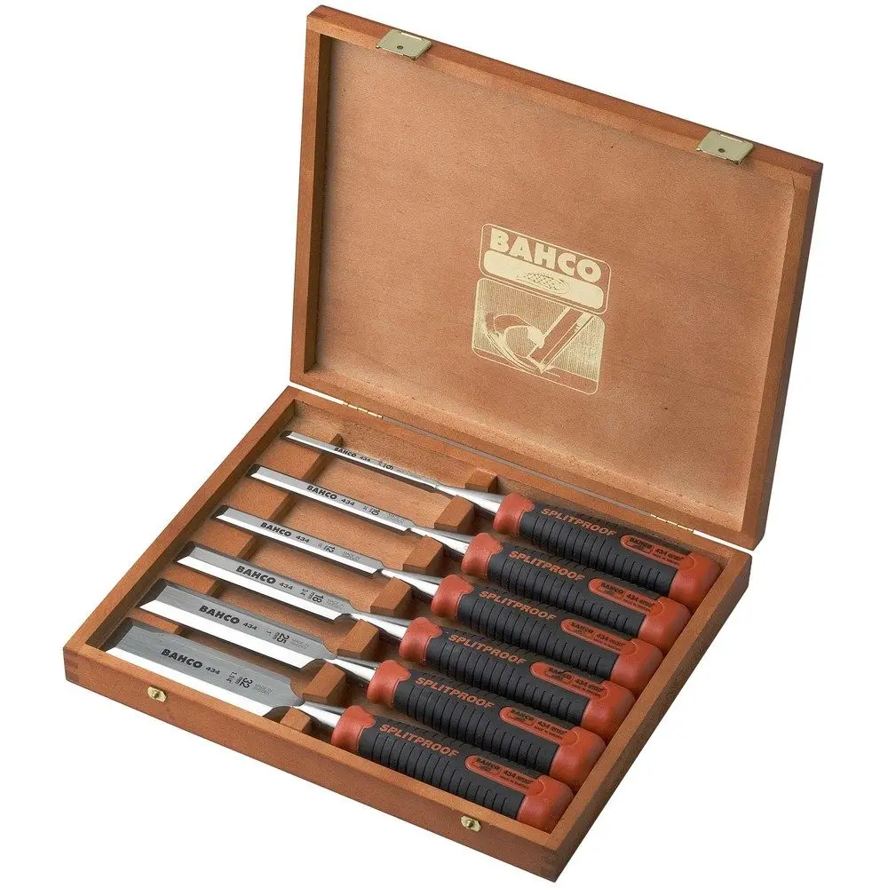 BAHCO Chisel Set with Wooden Box - 6 Piece 434-S6-EUR