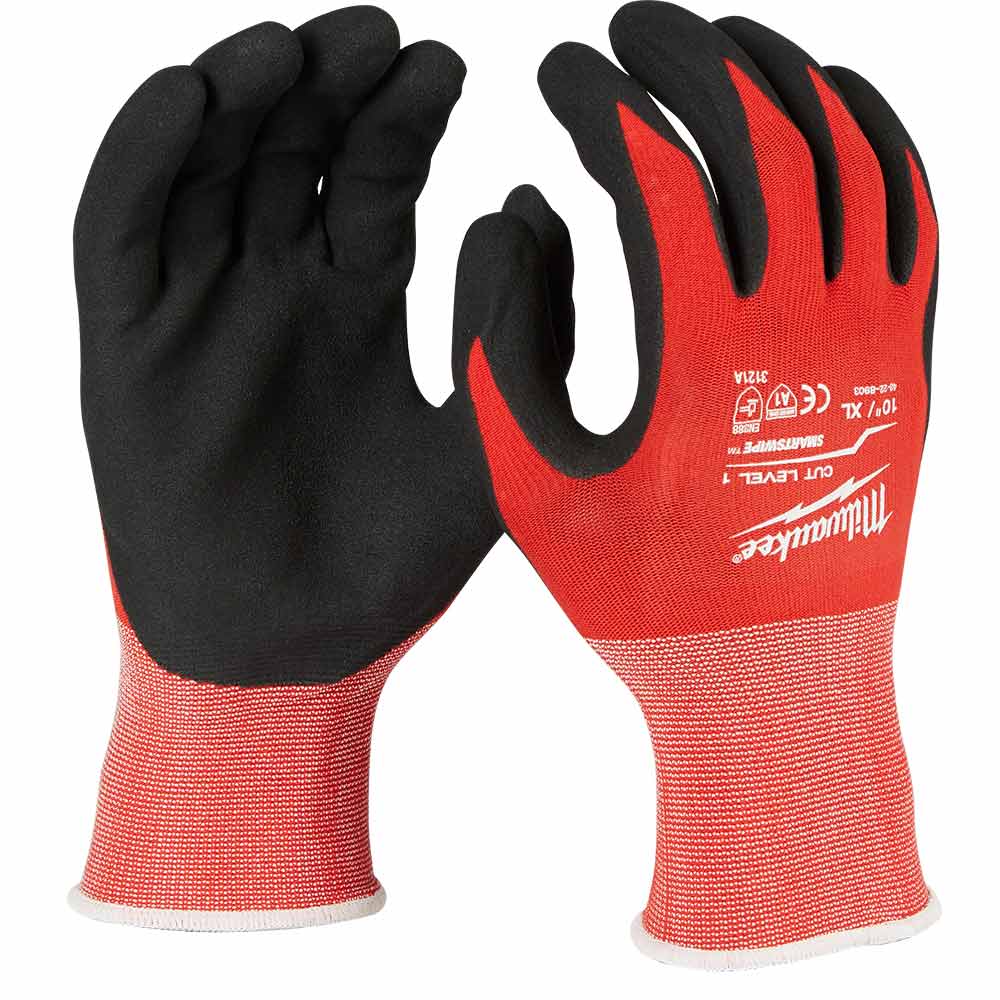 MILWAUKEE Nitrile Dipped Gloves Cut 1(A) - 12 Pack 48228900A