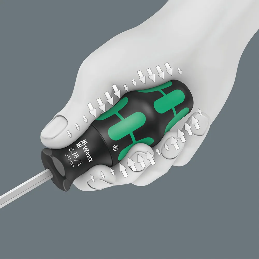 WERA 1/4" 6 Bits Screwdriver Set 7 Piece, Kraftform Kompakt 27 Set 2 WER051511